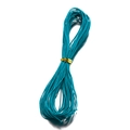 Cordino cerato intrecciato blu pavone da 1mm a tre fili con clip d'oro per gioielli - 10m / Verde petrolio