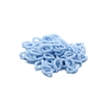 Light blue acrylic open chain link connectors for DIY jewelry and glasses chains - 16mm x 12mm (100 Pieces/Pack) / Blue