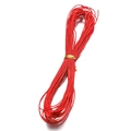 Cordino cerato intrecciato rosso da 1 mm in fascio per creazione gioielli fai da te - 10m / Rosso