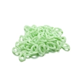 DIY light green acrylic link rings for customized necklaces and accessory chains - 16mm x 12mm (100 Pieces/Pack) / Green
