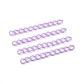 Set van vier 50mm paarse matte verlengkettingen voor DIY-sieraden maken - 30 Stuks/Verpakking (50mm) / Paars