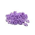 Bulk purple acrylic twisted open links for DIY jewelry necklaces and glasses chains - 16mm x 12mm (100 Pieces/Pack) / Purple