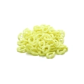 DIY light yellow-green plastic teardrop open links for jewelry and mask chain making - 16mm x 12mm (100 Pieces/Pack) / Yellow