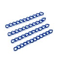 DIY sieraden verlengkettingen in helderblauw voor kettingen en knutselaccessoires - 30 Stuks/Verpakking (50mm) / Blauw