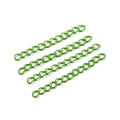Grasgroene 50mm geverfde metalen verlengkettingen voor DIY-sieradenaccessoires - 30 Stuks/Verpakking (50mm) / Legergroen
