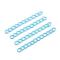 Lichtblauwe 50mm hartvormige verlengketting voor DIY handgemaakte sieraden ambachten - 30 Stuks/Verpakking (50mm) / Hemelsblauw
