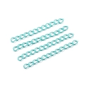 Hemelblauwe 50mm gelakte verlengketting voor handgemaakte sieraden en DIY kettingen - 30 Stuks/Verpakking (50mm) / Meerblauw