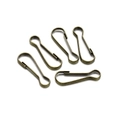 Cinq mousquetons rotatifs en bronze antique pour porte-clés et accessoires de sacs - 1.3cm (100 Pièces) / Bronze Antique