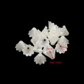 Detail of 15mm cream white ABS pearl flower cap beads with 1.9mm hole for DIY crafts - 1139 Pointed Flower