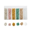 6-color set of iridescent crushed glass for DIY nail art and epoxy resin crafts - 1 Pack (1-3mm, 30g) / Gold Series Type 3