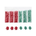 Red and turquoise AB crushed glass fragments for resin DIY crafts and nail art decor - 1 Pack (1-3mm, 30g) / Red and Blue Series