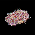 Close-up of star-shaped colorful glitter sequins for DIY nail art and jewelry making - Multi-Color Star / 20g/Pack