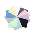 Colorful microfiber jewelry cleaning cloths set in various vibrant pastel shades - Small Style / Mixed Random