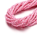 Macro detail of 6mm pink and white striped heishi beads for DIY jewelry making - 6mm/40cm / Pink Speckled