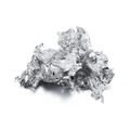 Irregular silver metal leaf flakes for nail art and DIY crafts with metallic luster - 2g Pack / Silver