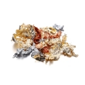 Golden and silver irregular metallic foil flakes for nail art and DIY resin crafts decoration - 2g Pack / Multicolor