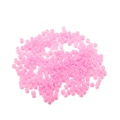 Primer plano de cuentas de vidrio rosa macaron de 3mm para creación de joyas DIY - 4mm Paquete 450g Unas 5000 piezas / Rosa