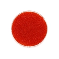 Vue macro de perles de rocaille rouges transparentes 2mm pour bijoux artisanaux - 1800 Pièces/Paquet (2mm/18g) / Rouge