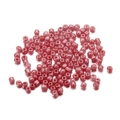 Détail de perles de rocaille macaron rose poudré 4mm avec finition nacrée pour bijoux - 300 Pièces/Paquet / Rouge