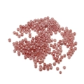 Primer plano de cuentas de vidrio rosa viejo de 3mm con brillo perlado para joyas DIY - Rojo