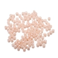 Gros plan de perles de verre macaron rose crème 4mm pour la fabrication de bijoux DIY - 300 Pièces/Paquet / Rose Orangé