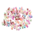 Vue détaillée de perles de rocaille en verre macaron 4mm pour la création de bijoux - 300 Pièces/Paquet / Rose vif