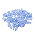 Détail de perles de rocaille en verre bleu clair 4mm avec finition macaron pour bijoux DIY - 300 Pièces/Paquet / Bleu et Violet