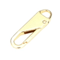 Tirador de cremallera desmontable en aleación dorada y gancho de resorte para bolsos - 5 Piezas / Dorado