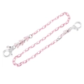 Catenina per occhiali e maschera in acrilico rosa con farfalle e chiusure a moschettone - Rosa
