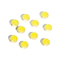 Yellow acrylic smiley face beads for DIY jewelry making and handmade accessories set - Yellow