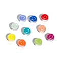 Colorful acrylic smiley face beads for DIY jewelry and handmade craft accessories - Multicolor