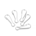 Cinq petits fermoirs mousquetons en métal argenté pour bijoux DIY et porte-clés - 2.7cm (100 Pièces) / Argent
