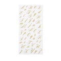 Gouden PET-alfabetstickers met elegante cursieve Engelse letters voor scrapbooking - 2 Vellen 26 Letters