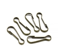 Cinq mousquetons en métal bronze vintage pour porte-clés et accessoires de sac - 2.7cm (100 Pièces) / Bronze Antique