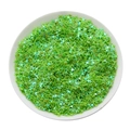 Macro de paillettes étoiles vertes holographiques à quatre branches pour l'art des ongles - Paquet de 4x4mm/10g / Vert