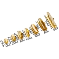 Golden ribbon end crimps in various sizes for jewelry making with precise measurements - 25# (20 Pieces/Pack) / Gold