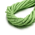 6mm avocado green heishi clay beads strands for DIY jewelry making and bracelets - 6mm/40cm / Bean Green