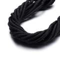 Strands of 6mm black polymer clay disc beads for DIY bohemian jewelry making - 6mm/40cm / Black