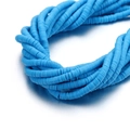 Light blue 6mm polymer clay Heishi spacer beads for DIY jewelry making strands - 6mm/40cm / Blue