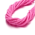 6mm bright pink polymer clay heishi beads for DIY handmade jewelry and bracelet making - 6mm/40cm / Deep Pink