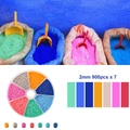 2mm Glasperlen Set in 7 Farben mit runder Aufbewahrungsbox für DIY Schmuckherstellung - Boxed / Erfrischend Thema