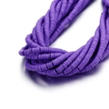 Strands of 6mm purple polymer clay heishi disc beads for DIY bohemian jewelry making - 6mm/40cm / Deep purple