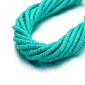 Turquoise 6mm heishi clay beads strands for DIY handmade jewelry and bracelets - 6mm/40cm / Lake Green