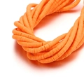 Vibrant orange 6mm heishi clay beads for DIY bohemian bracelet and necklace jewelry making - 6mm/40cm / Orange