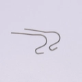 Detailed view of polished stainless steel ear hooks for DIY jewelry making - S-Curve Ear Hook (Style 3) / 50 Pieces / Original Stainless Steel