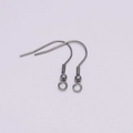 Detalle de ganchos para pendientes de acero inoxidable con muelle y bola para joyería - Gancho de Oreja con Resorte y Cuenta (Estilo 7) / 50 Piezas / Acero inoxidable original
