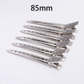 Détail des pinces à cheveux 85mm en acier inoxydable avec trous antidérapants lot de 6 - 8.5cm / Rhodium