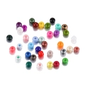Perline di vetro colorate da 2mm assortite con foro centrale per gioielli fai da te - 2mm Circa 1800pz/Confezione/18g / Multicolore