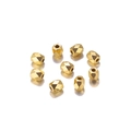 Faceted golden CCB spacer beads for DIY jewelry making and handmade bracelets - Gold