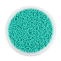 Cuentas de vidrio turquesa de 2mm para joyería DIY en un contenedor redondo - 2mm Aprox 1800pcs/Paquete/18g / Verde Lago